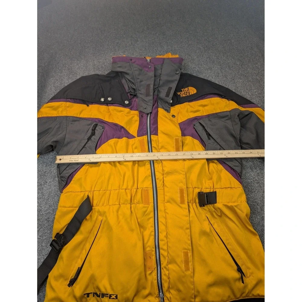 The North‎ Face Jacket Mens XL Yellow TNFX Ski Belted Hooded Waterproof